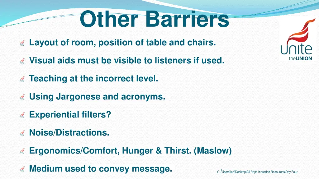 other barriers