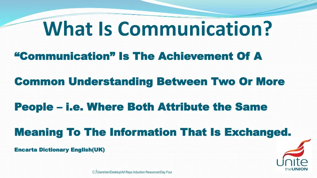 what is communication 1