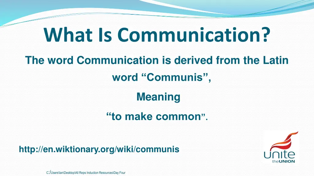 what is communication