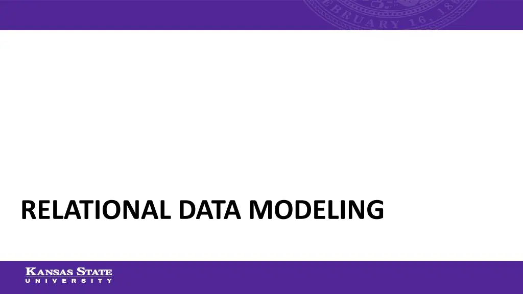 relational data modeling