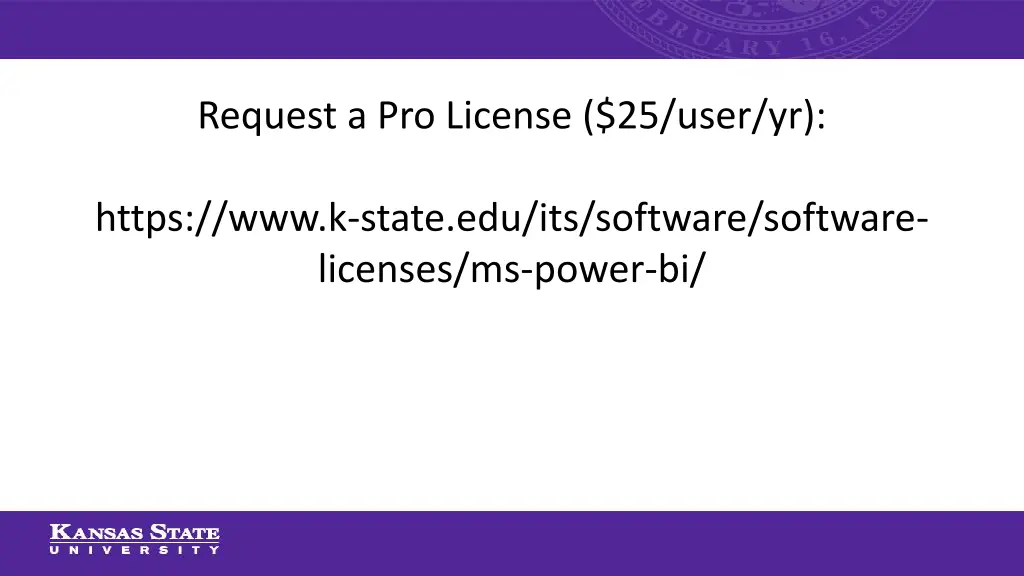 request a pro license 25 user yr