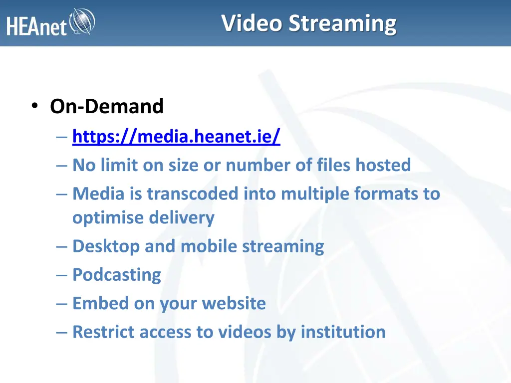 video streaming