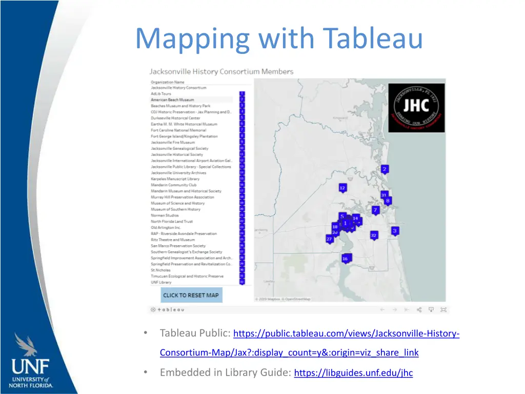 mapping with tableau