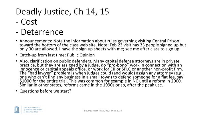 deadly justice ch 14 15 cost deterrence