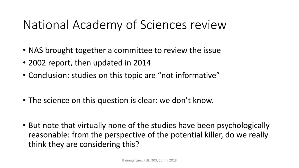 national academy of sciences review