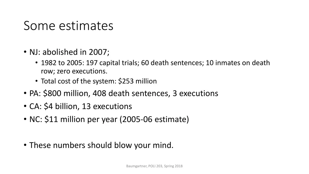 some estimates