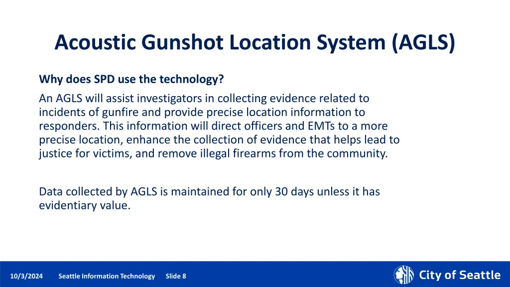 acoustic gunshot location system agls 1