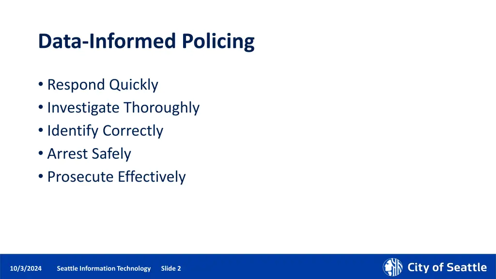 data informed policing