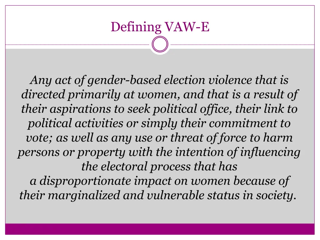 defining vaw e