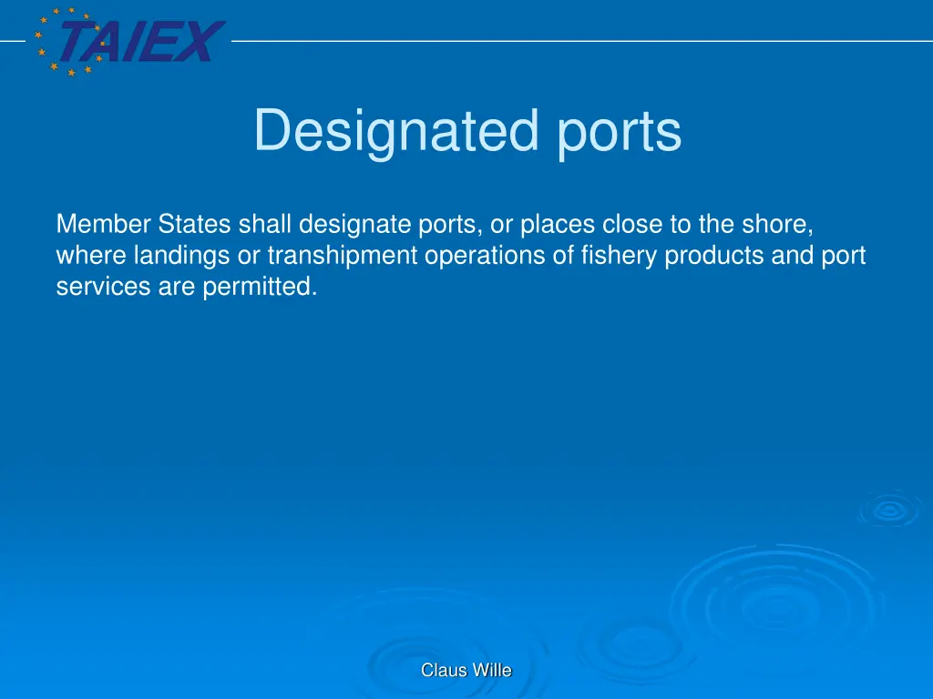 designated ports