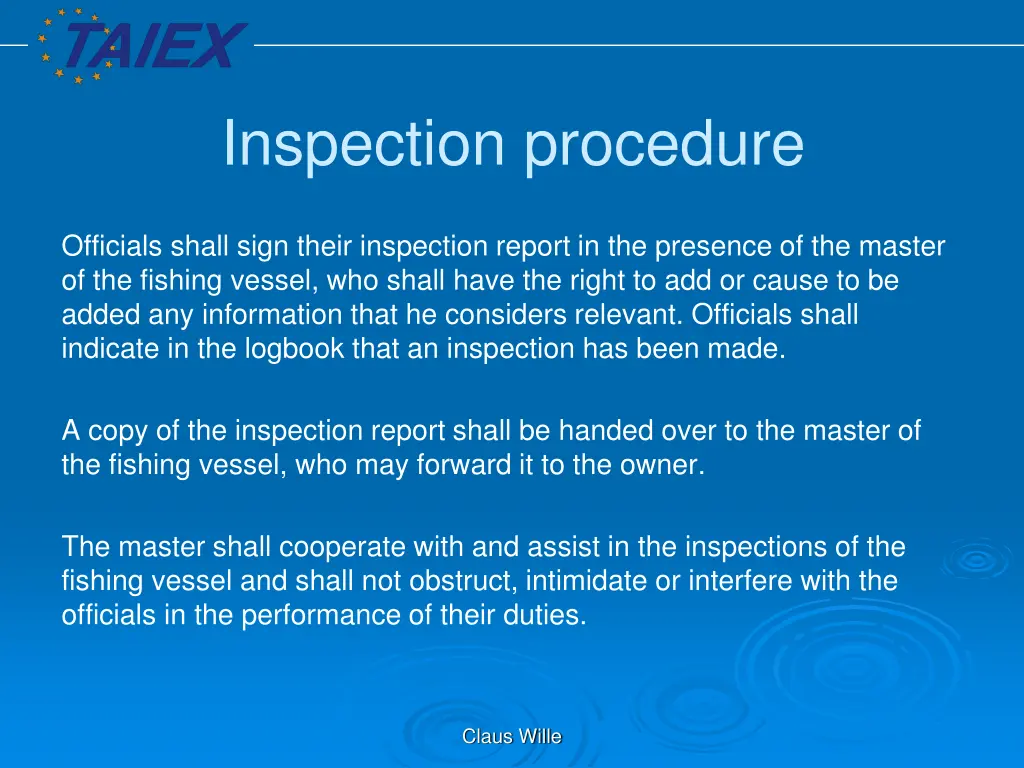 inspection procedure 1