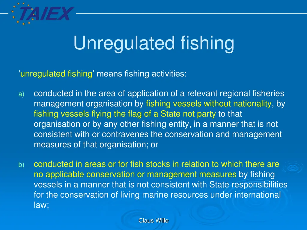 unregulated fishing