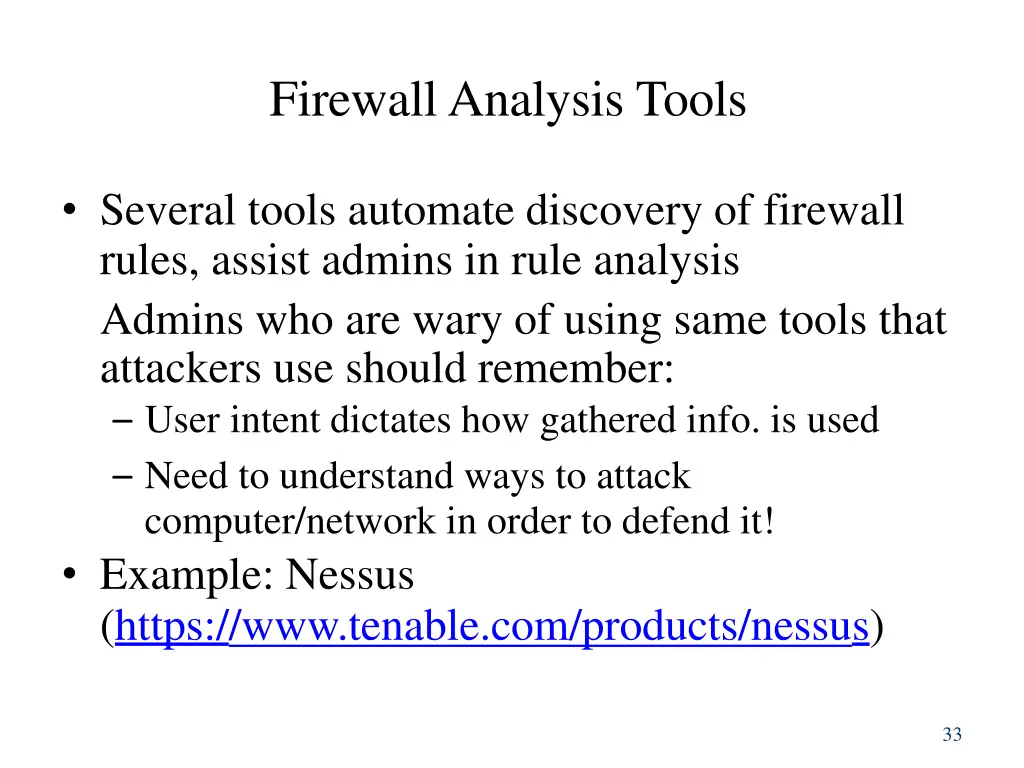 firewall analysis tools