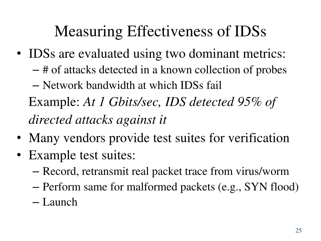 measuring effectiveness of idss idss