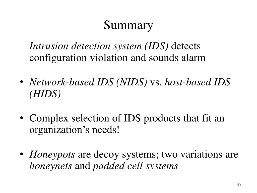 summary