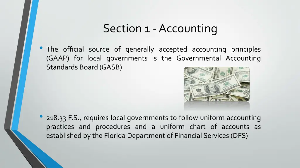 section 1 accounting