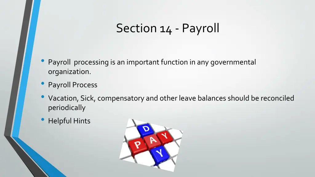 section 14 payroll