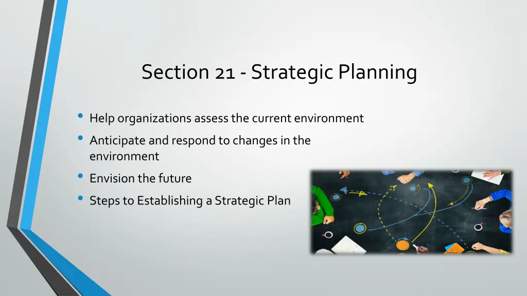 section 21 strategic planning