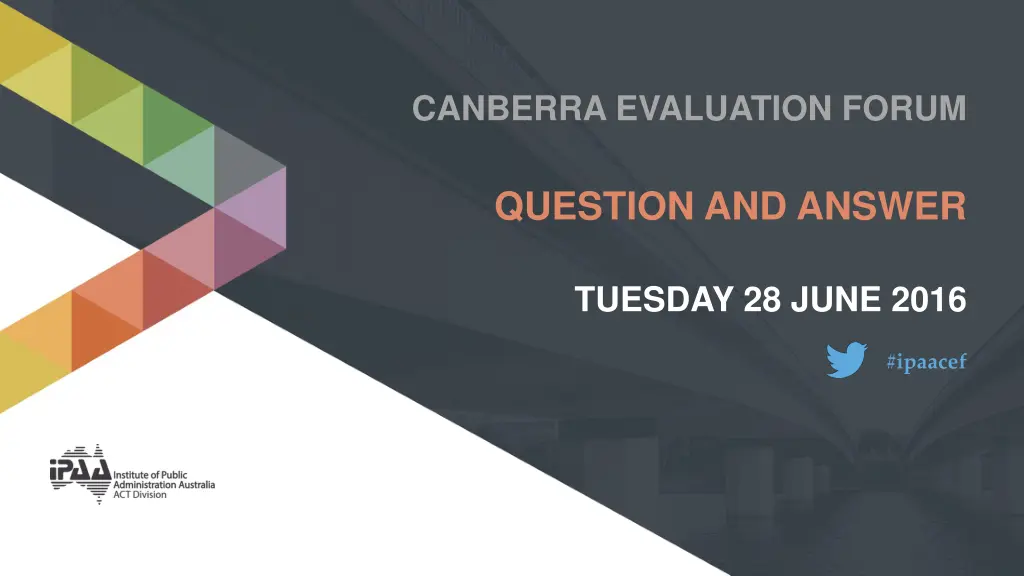 canberra evaluation forum 1