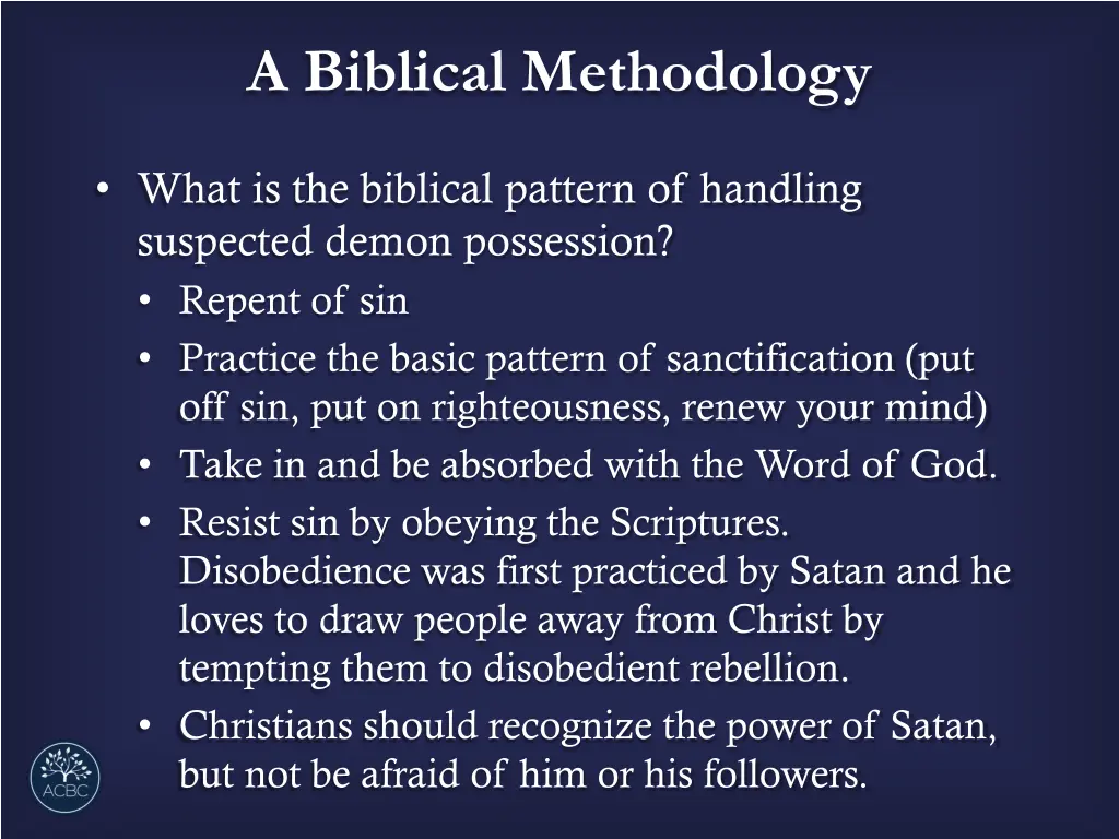 a biblical methodology 2