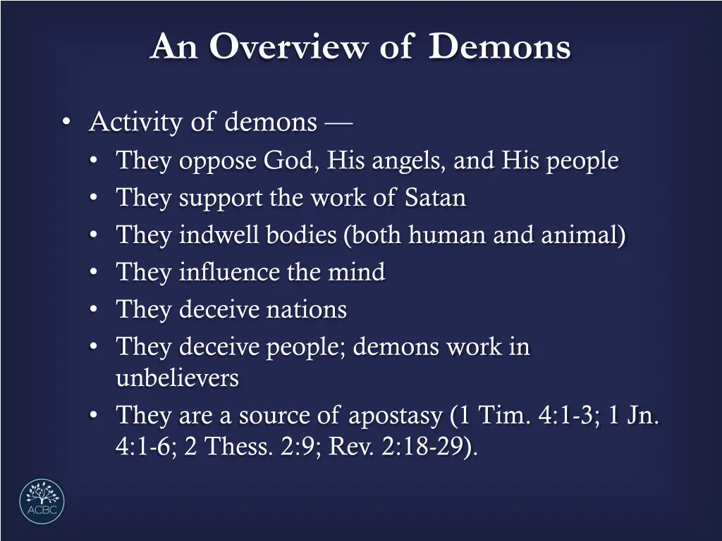 an overview of demons 3