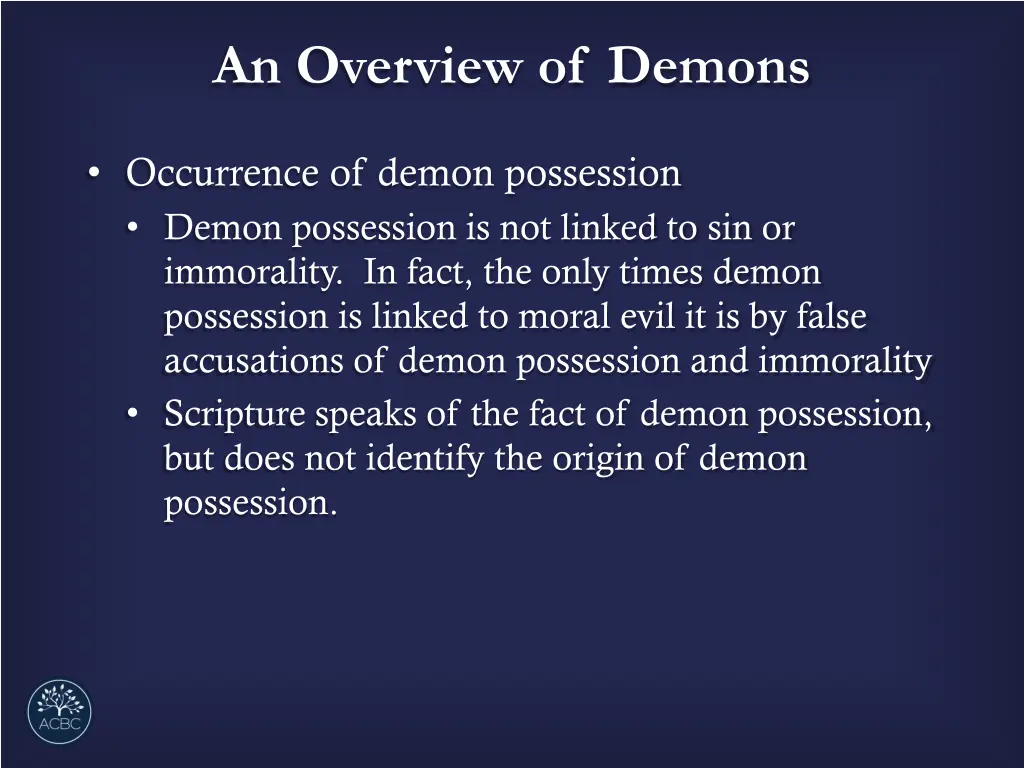 an overview of demons 4