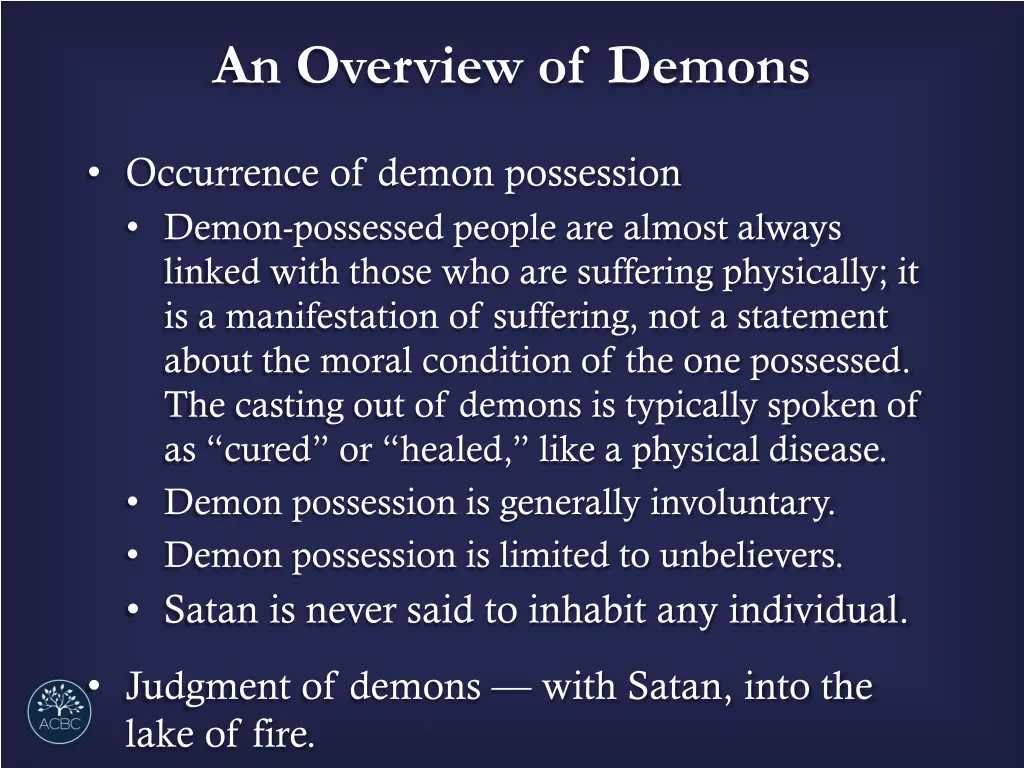 an overview of demons 5