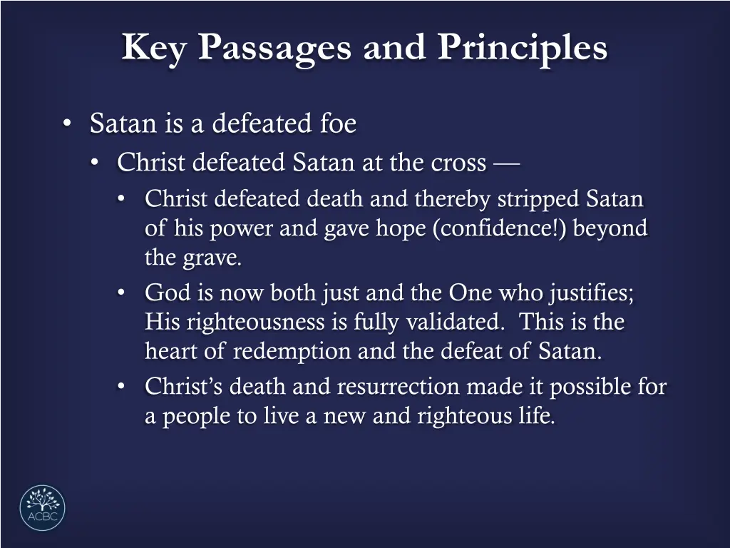 key passages and principles 1