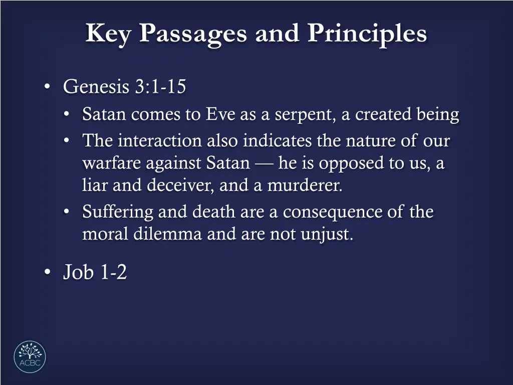 key passages and principles 2