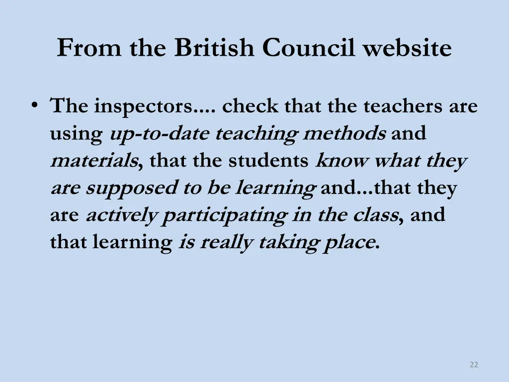 from the british council website