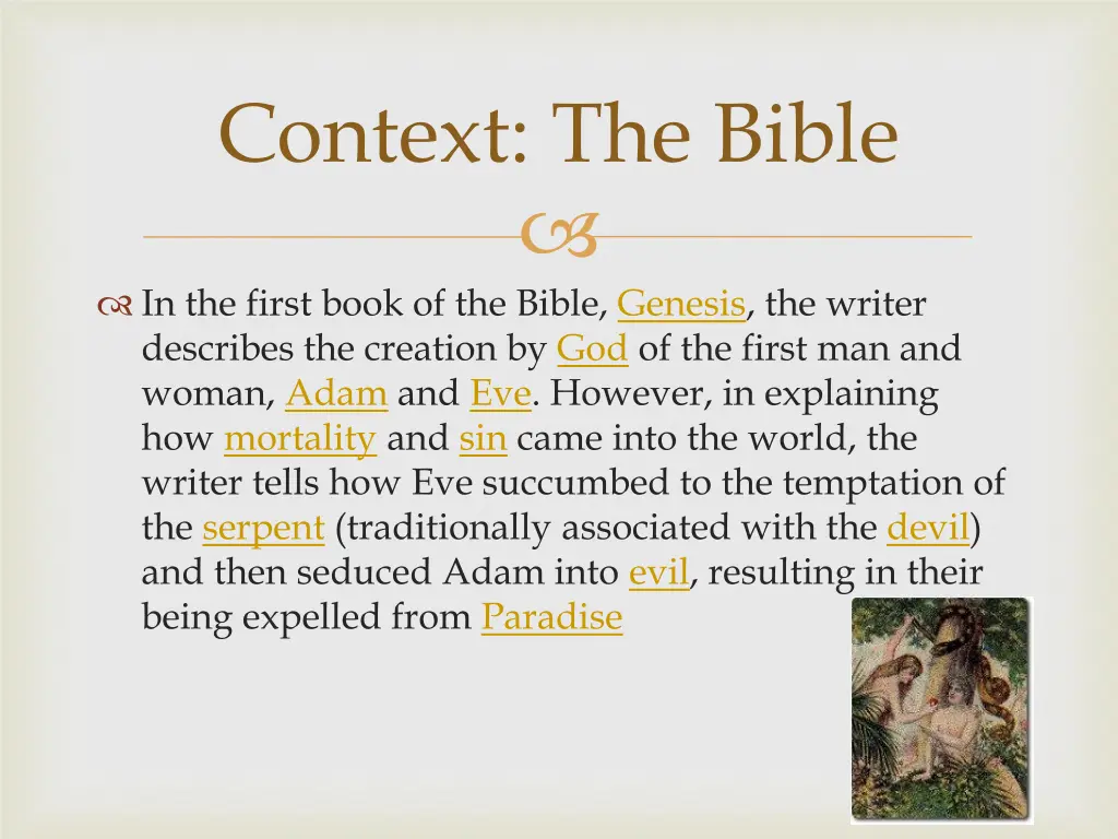 context the bible