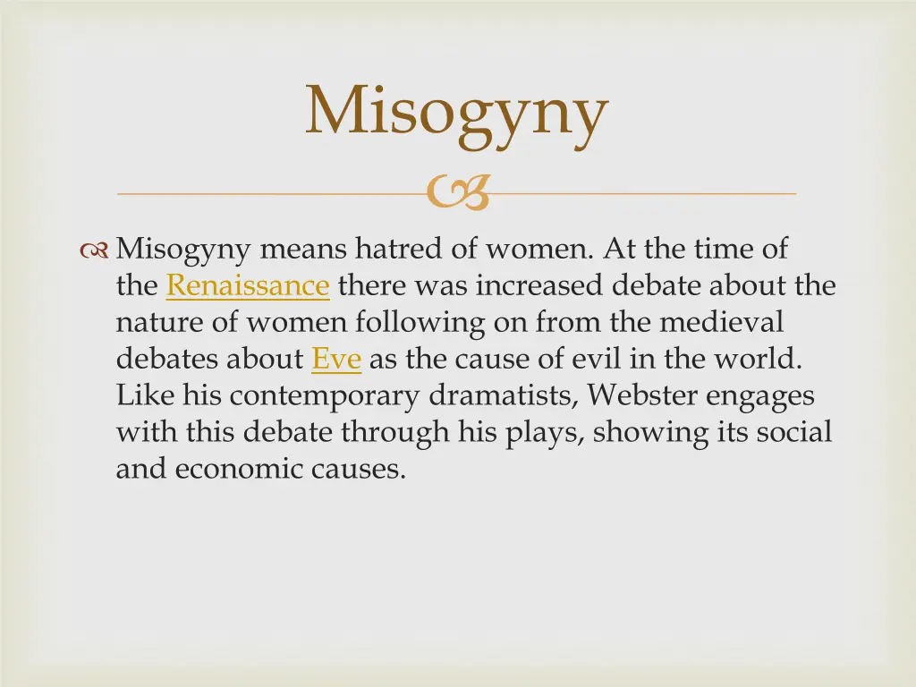 misogyny