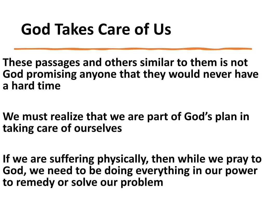 god takes care of us 2