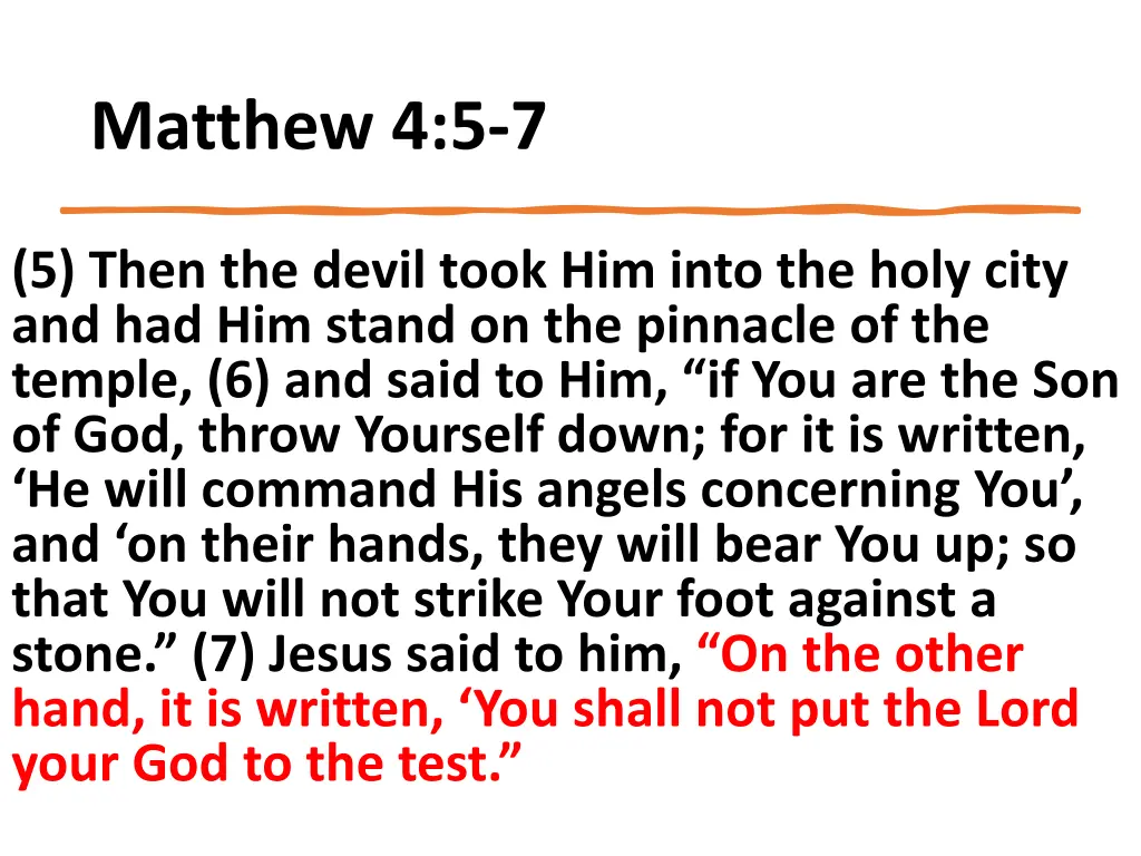 matthew 4 5 7