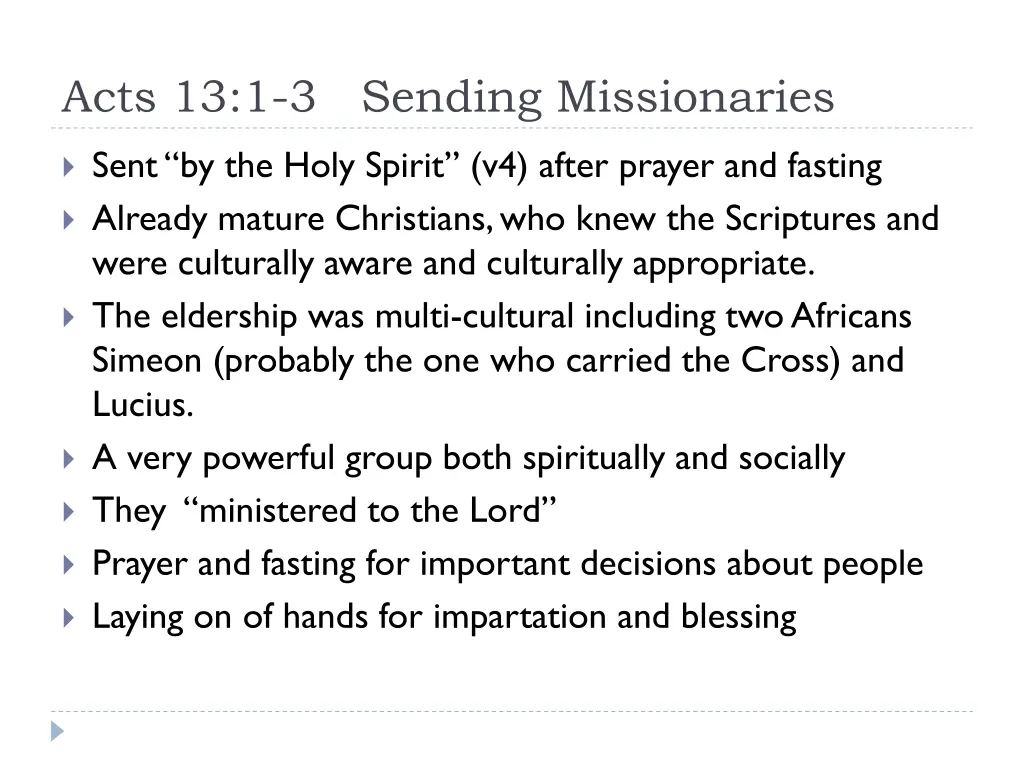 acts 13 1 3 sending missionaries