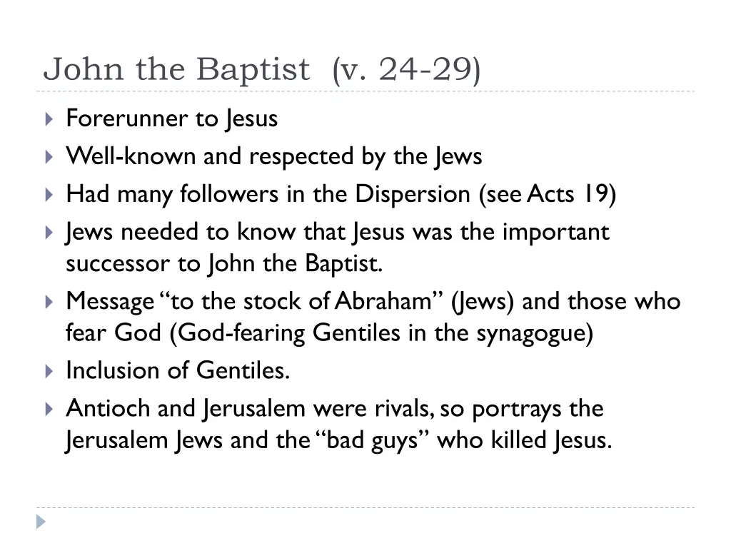 john the baptist v 24 29