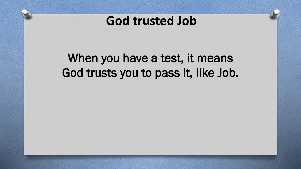 god trusted job