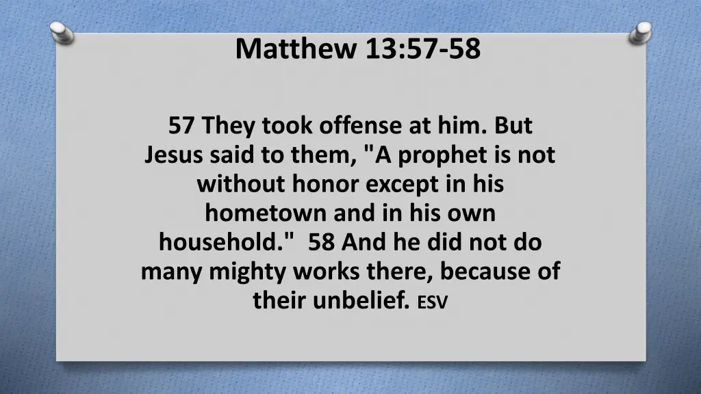 matthew 13 57 58