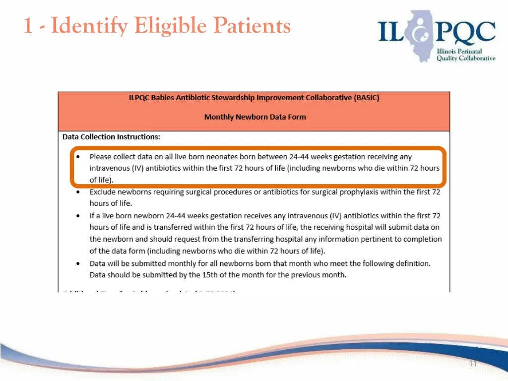 1 identify eligible patients