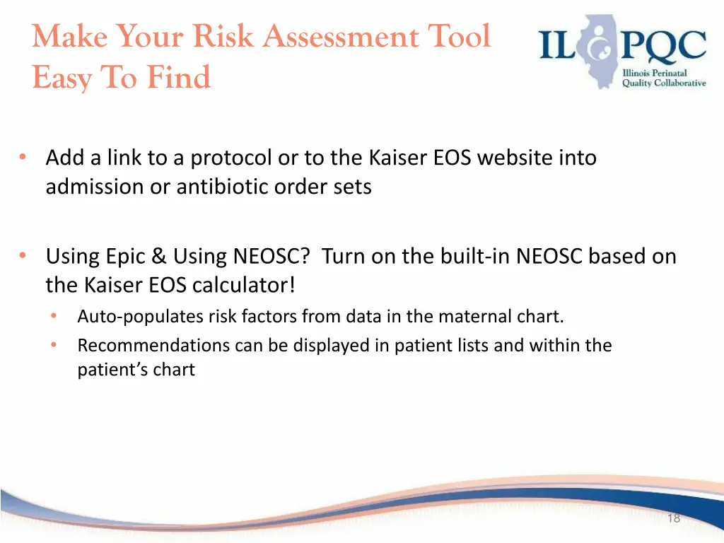 make your risk assessment tool easy to find