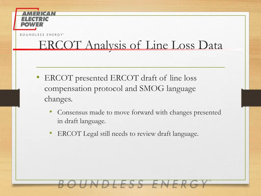 ercot analysis of line loss data