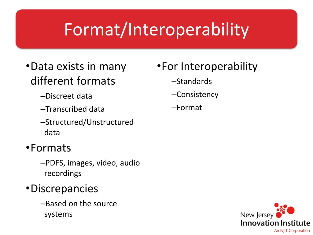 format interoperability