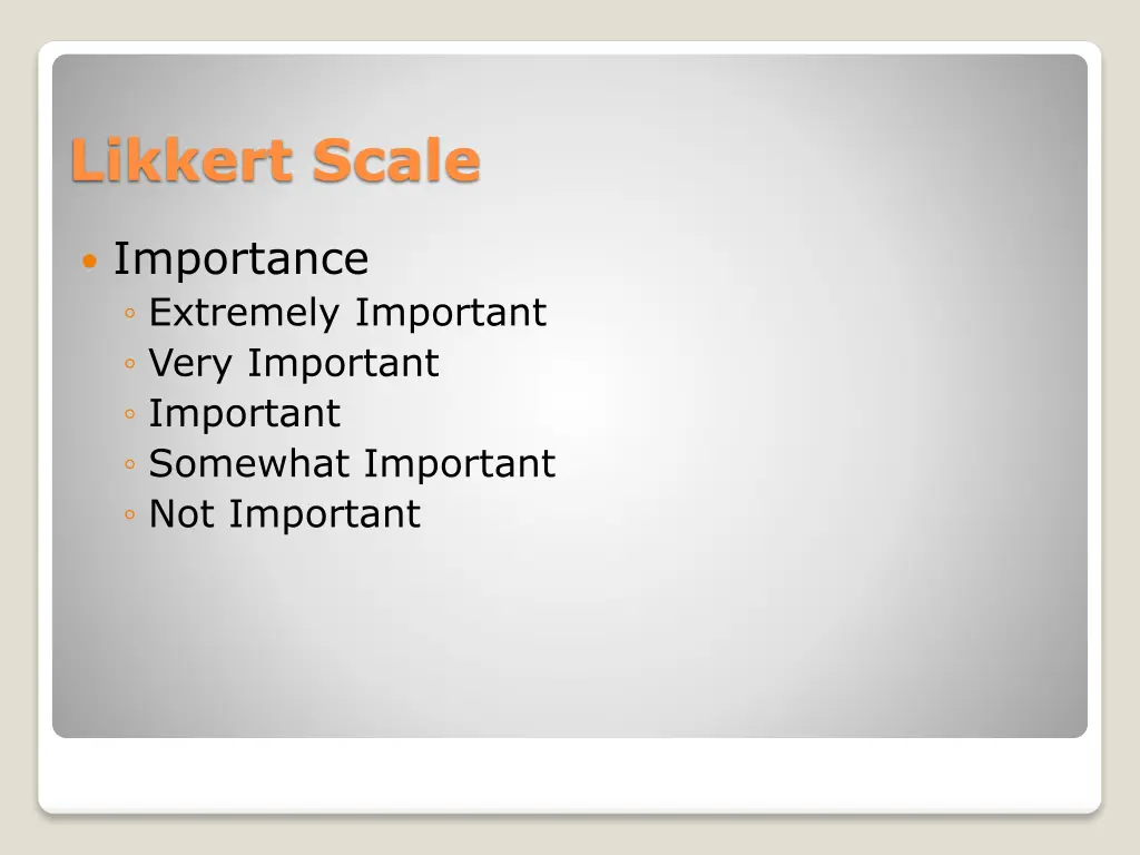 likkert scale 1