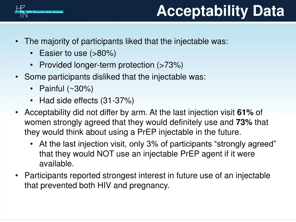 acceptability data