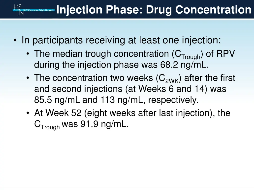 injection phase drug concentration 1