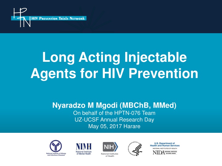 long acting injectable agents for hiv prevention