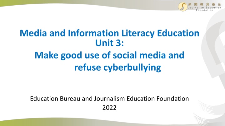 media and information literacy education unit