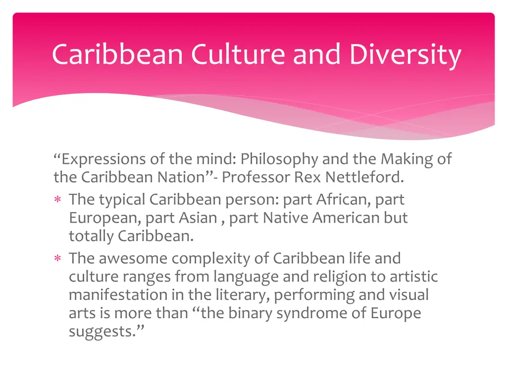 caribbean culture and diversity