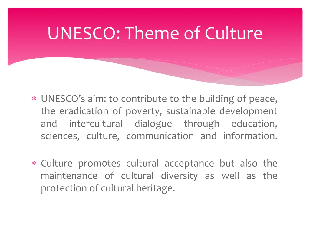 unesco theme of culture