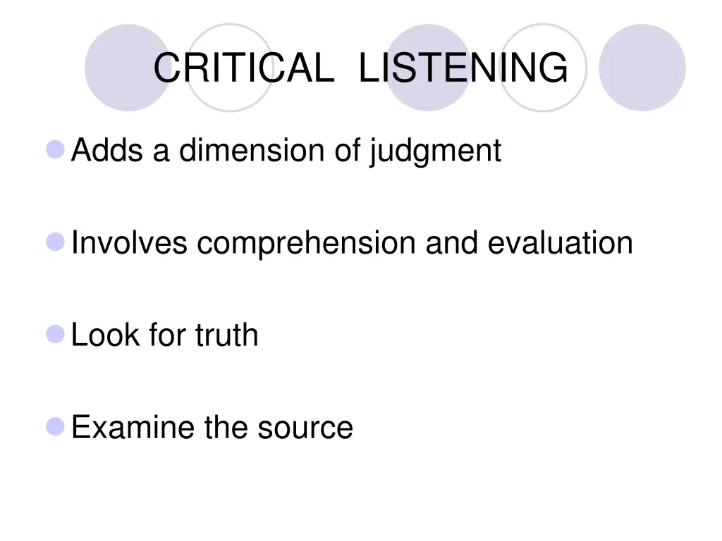 critical listening